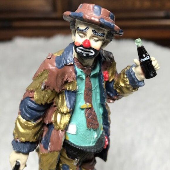 Vintage Coca-Cola Limited Edition Emmett Kelly 'To Market' Musical Figurine - Picture 2 of 16